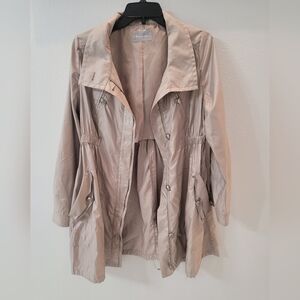 Arnaldo Bassini Italy Women's Light Tan Trench Coat Size S